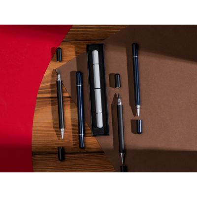 Металлическая ручка и вечный карандаш Van Gogh с рельефным покрытием, черный-9