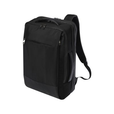 Expedition Pro расширяемый рюкзак для ноутбука из переработанных материалов по стандарту GRS,17 дюймов, объемом 35 л - сплошной черный-0