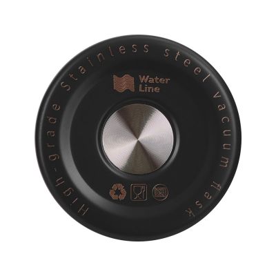 Вакуумная термокружка Decart, 450 мл, тубус, черный-3