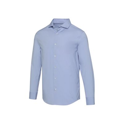 Carnelian мужская рубашка из поплина - Голубой-0