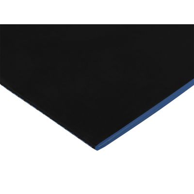 Бизнес-тетрадь А5 Pragmatic Contrast, 40 листов в клетку, черный с голубым срезом-1