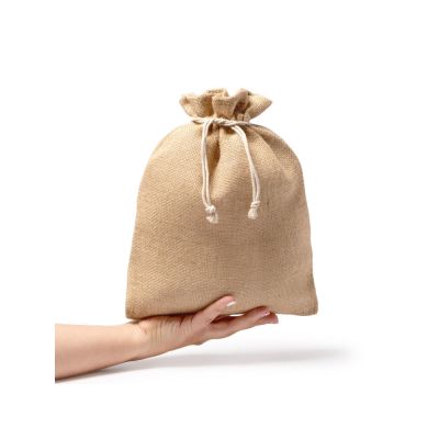 Мешочек PARMA из натурального джута, бежевый-2