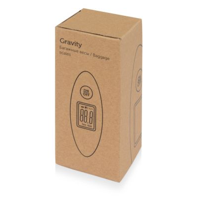 Багажные весы с покрытием soft touch Gravity, черный-6