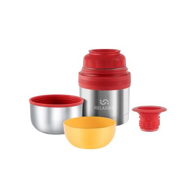 Термос универсальный (для еды и напитков) Relaxika 201, 500 мл, стальной-7