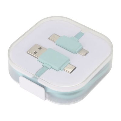 Цветной зарядный кабель, мятный-0