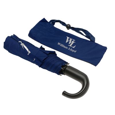 Складной зонт полуавтоматический William Lloyd, синий-3