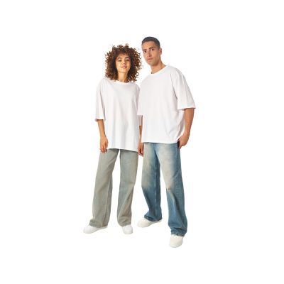 Футболка оверсайз Liyon унисекс, белый-5