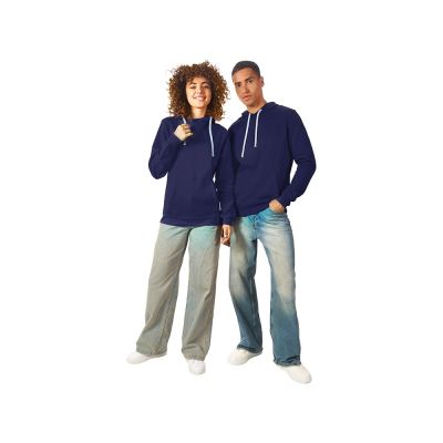 Толстовка унисекс Stream с капюшоном, синий нэйви-5