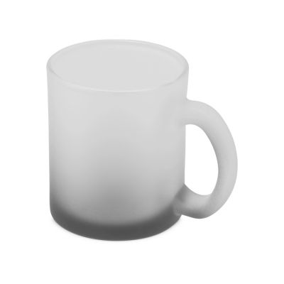 Стеклянная матовая кружка с градиентом для сублимации, черный Ombre Sub-0