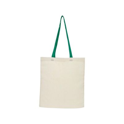 Складная эко-сумка Nevada из хлопка плотностью 100 г/м2, зеленый-2