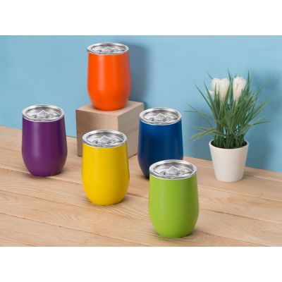 Вакуумная термокружка Sense, непротекаемая крышка, крафтовая упаковка, оранжевый-8