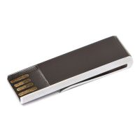 USB-флешка на 8 Гб в виде зажима для купюр, серебро