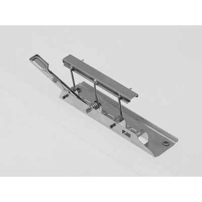 Папка пластиковая с боковым зажимом, прозрачный-6