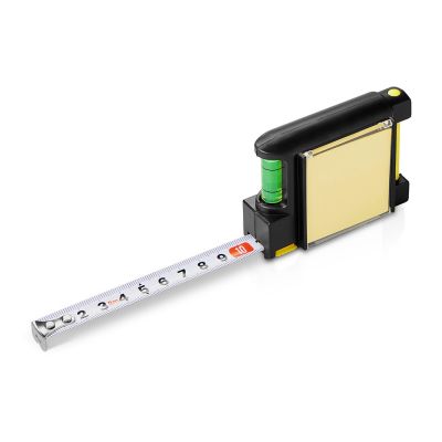 Рулетка на 2 м с уровнем и блоком для записей Nerd-0