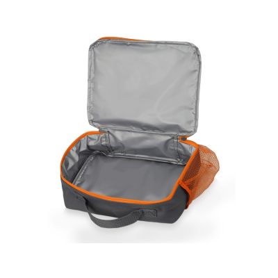 Изотермическая сумка-холодильник Breeze для ланч-бокса, серый/оранжевый-1