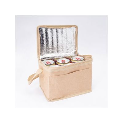 Сумка-холодильник MILANA из ламинированной крафт-бумаги, бежевый-1