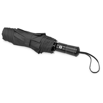 Зонт складной Ontario, автоматический, 3 сложения, с чехлом, черный-2