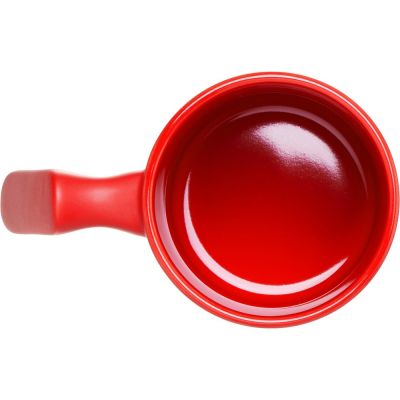 Кружка матовая с прямой ручкой Axio, 360 мл, красный-4