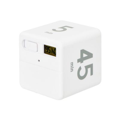 Таймер для тайм-менеджмента Time Capsule на 5-15-25-45 минут, софт-тач, белый-2