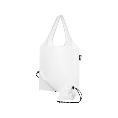 Складная эко-сумка Sabia из вторичного ПЭТ, белый-0