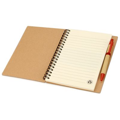 Блокнот Priestly с ручкой, красный-1