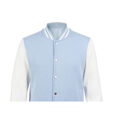 Бомбер Oxford, небесно-голубой/молочный, унисекс-3