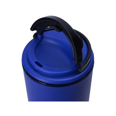 Стакан-тамблер Moment с кофейной крышкой, 350 мл, синий-3