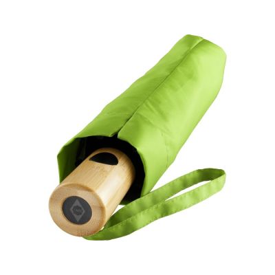 Зонт складной 5429 ÖkoBrella из бамбука, полуавтомат, лайм-7