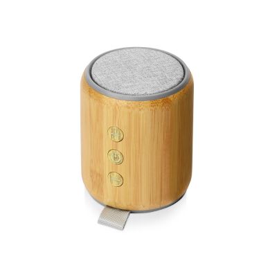 Портативная колонка из бамбука Bongo, натуральный-1