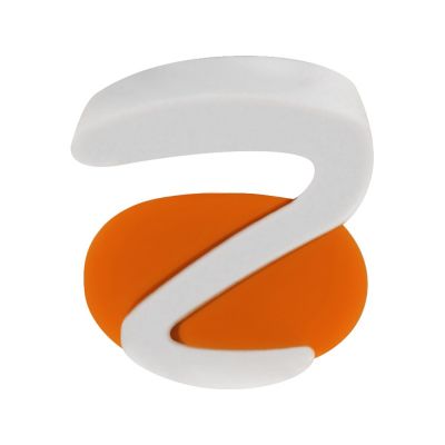Ручка пластиковая soft-touch шариковая Zorro, оранжевый/белый-5