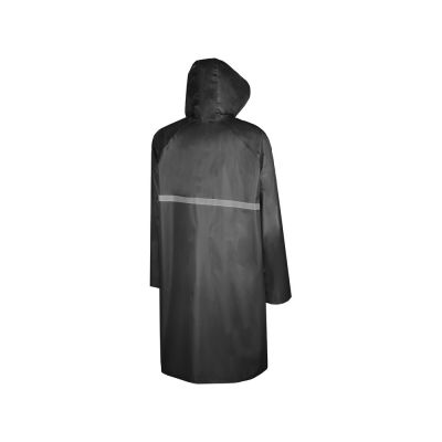 Длинный дождевик Lanai из полиэстера со светоотражающей тесьмой, черный-1