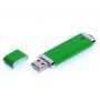 USB-флешка промо на 32 Гб прямоугольной классической формы, зеленый