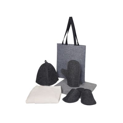 Банный набор с парео Healing, женский, серый-0