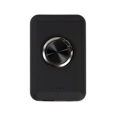 Магнитный беспроводной внешний аккумулятор MagnetIQ, 5000 mah, 10 W, черный-3