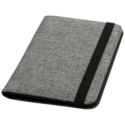 Ross Держатель паспорта с RFID-защитой из переработанного PET-пластика, сертифицированного согласно GRS - Серый яркий-0