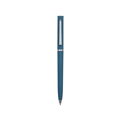 Ручка пластиковая шариковая Navi soft-touch, цвет морской волны-1