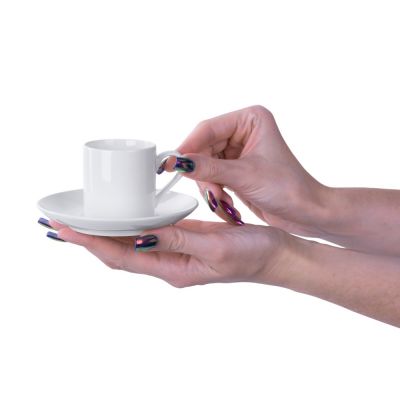 Кофейная пара прямой формы Espresso, 100мл, белый-5
