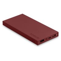 Внешний аккумулятор Rombica NEO ARIA Claret, 10 000 мАч, Soft-touch, PD, QCharge, Type-C, бордовый