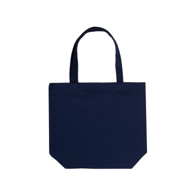 Сумка с широким дном и боками, синий-4