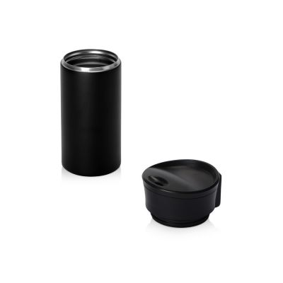 Вакуумная термокружка с кнопкой Upgrade, Waterline, тубус, черный-2