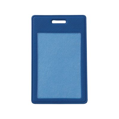 Бейдж с рулеткой-карабин Favor, синий-2