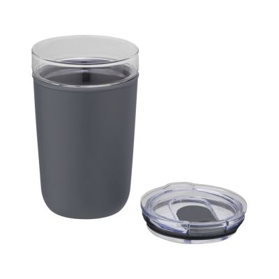 Bello, стеклянная кружка объемом 420 мл с внешней стенкой из переработанного пластика, серый-2