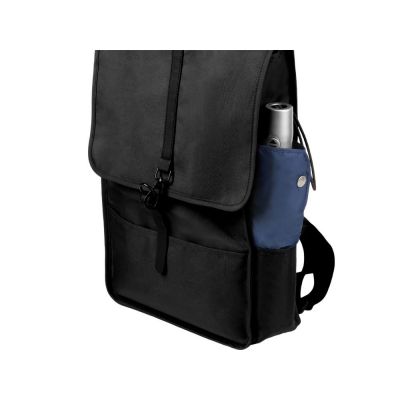 Рюкзак Rony из переработанного пластика, черный-12