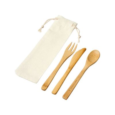 Набор столовых приборов Celuk из бамбука, натуральный-5