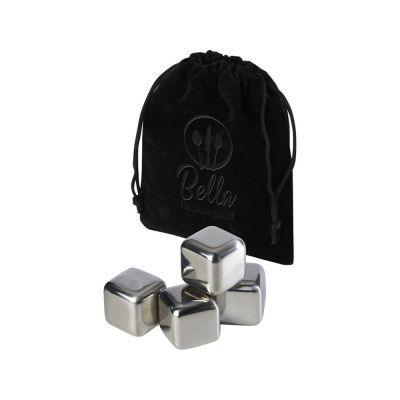 Froz набор кубиков для охлаждения из нержавеющей стали - сплошной черный / Серебряный-3