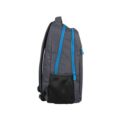 Рюкзак Metropolitan, серый с голубой молнией-5