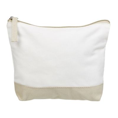 Косметичка хлопковая Cotton, белый/бежевый-2