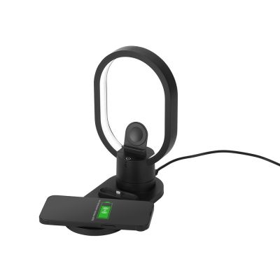 Беспроводная зарядная станция 4-в-1 Portal c лампой, 15 Вт, черный-2