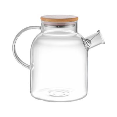 Стеклянный чайник с бамбуковой крышкой Sencha M-2