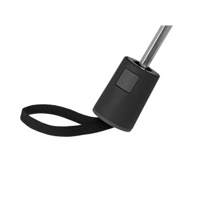 Зонт складной Irvine, полуавтоматический, 3 сложения, с чехлом, черный-6